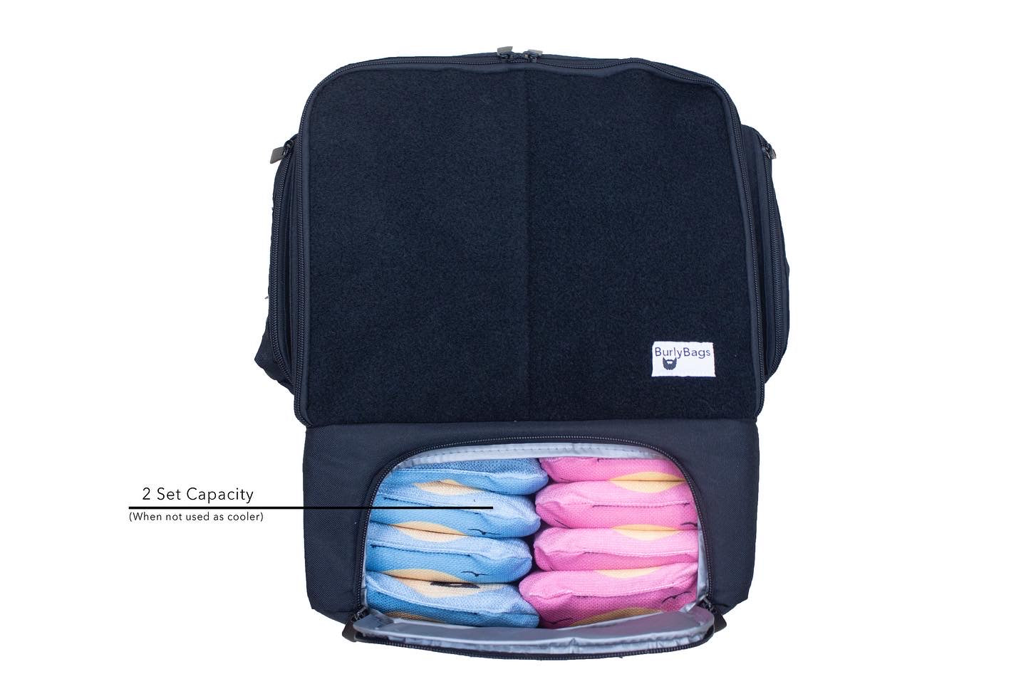 The "Burly Bag" Backpack with Cooler - Holds 5 sets bags and 10 cans