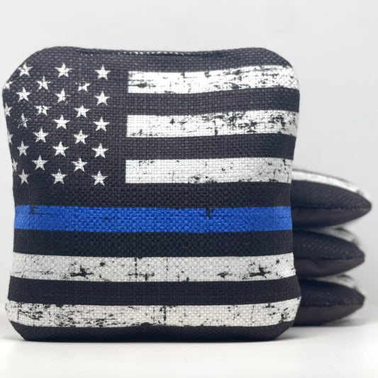 Stick 'n Slick Bags: Distressed American "Thin Blue Line" bags