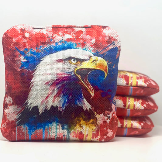 Stick 'n Slick Bags: Paint Splatter Eagle & Flag