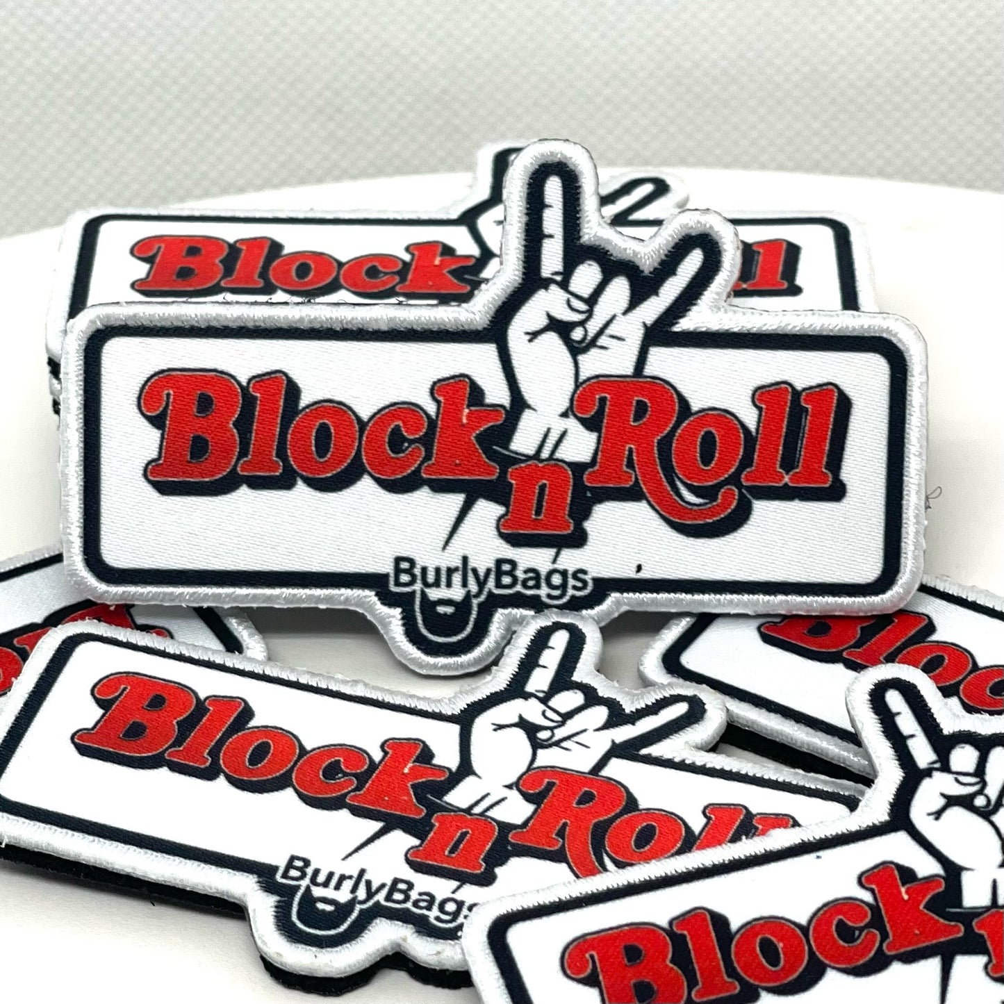 Burly Bags "Block 'n Roll" Patch